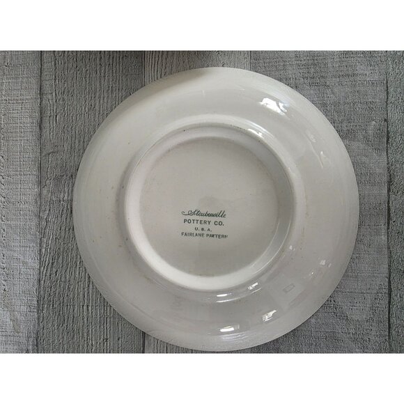 Set Of 2 Vintage Steubenville Fairlane Pottery Bowls Floral 8-Inch USA - Picture 4 of 5